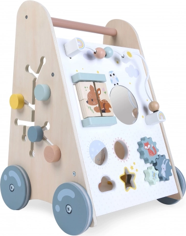 Wooden Educational Walker ECOTOYS with Moving Elements