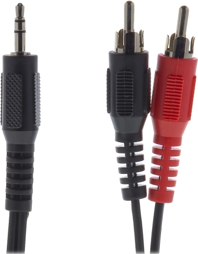 Câble audio Sencor jack 3,5 mm vers 2× RCA, 2 m