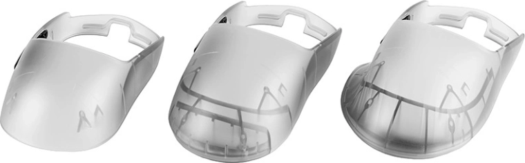 Three interchangeable top covers for a perfect grip