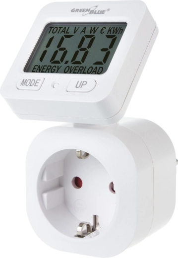 GreenBlue GB615 F energy consumption meter (Schuko) with rotating display