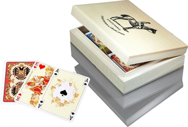Luxury Wooden Card Box Light