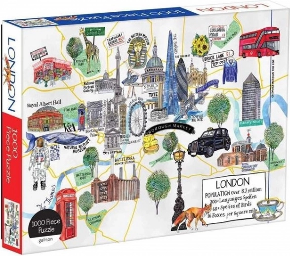 London Map Puzzle 1000 Pieces