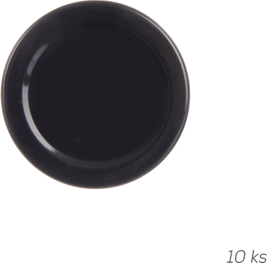 Coperchio metallico TO 53 (53 mm) nero, 10 pz