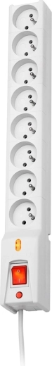 Surge Protector Strip Lestar LX 810, 8 sockets, 1.5m, gray