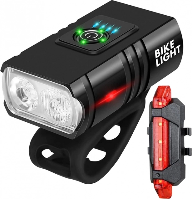 LED Bike Light Set with USB Charging