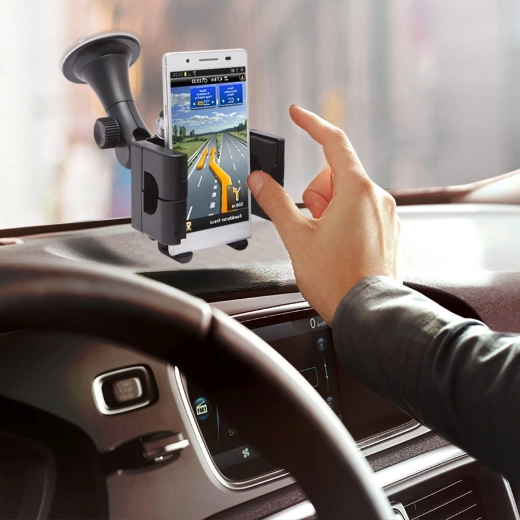 Supporto universale da auto per cellulare e GPS