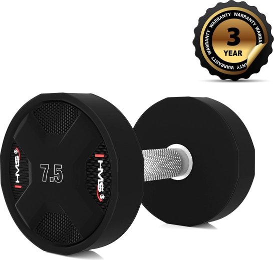 Haltère courte HMS HPC 7,5 kg en polyuréthane