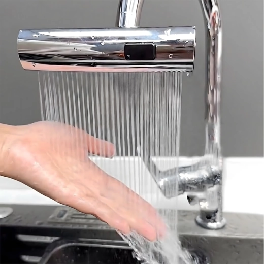 Zuinig perlator met gelijkmatige doorstroming