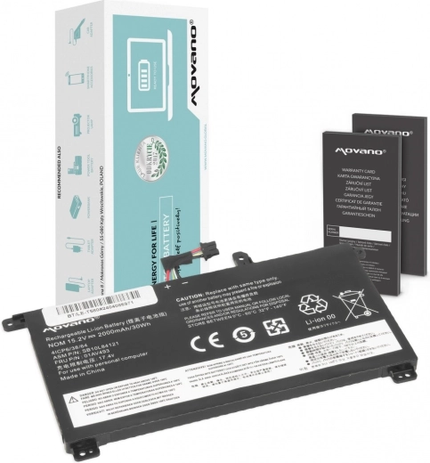Batteria Movano per Lenovo ThinkPad T570/T580/P51s 2000 mAh 30 Wh