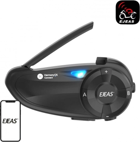 motorcycle intercom EJEAS Q7 with Bluetooth 5.1 and 800 m range