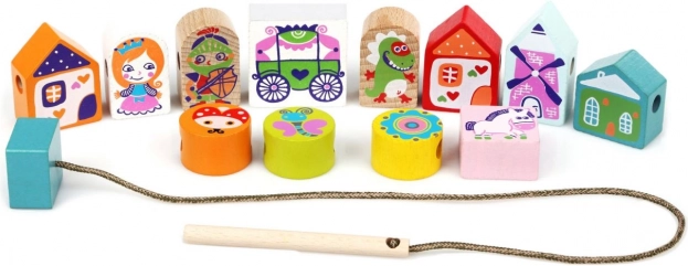 Stringing Story CUBIKA - Wooden Set for Kids
