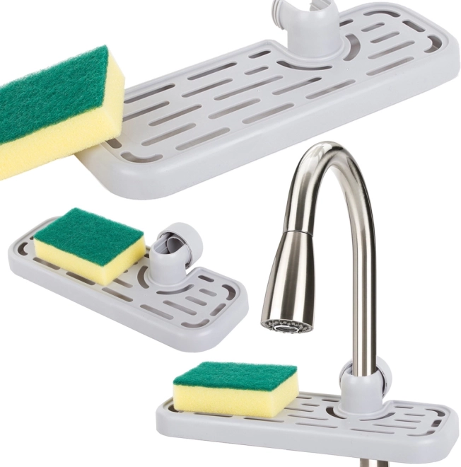 Sink Organizer with Shelf for Faucet