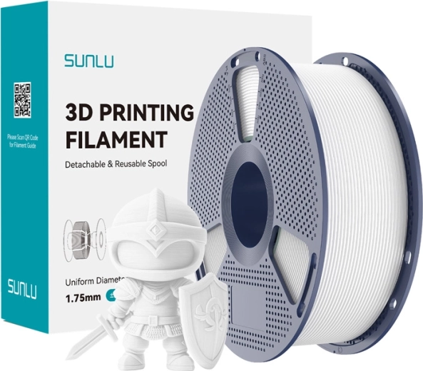 Sunlu PLA+ filament 1.75 mm – white