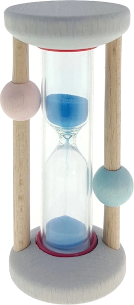 Hess Pink and Blue Hourglass Timer