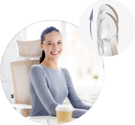 Poggiatesta regolabile e ruote gommate silenziose