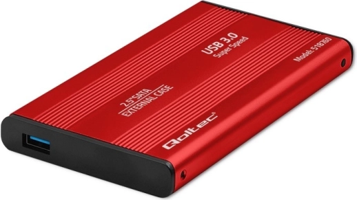 Custodia esterna per dischi 2.5" HDD/SSD SATA3, USB 3.0, rosso