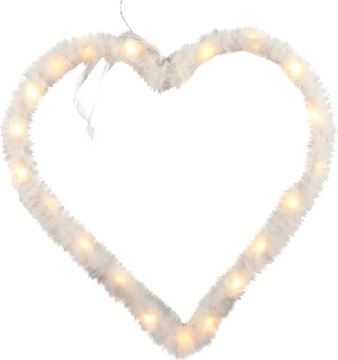 Heart-shaped light decoration 20 LED with timer