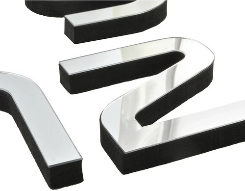 Elegáns 3D tükrös számok