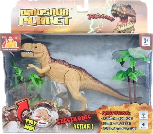Dinosauro interattivo T‑Rex con suoni e luce