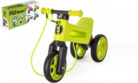 Balance Bike Funny Wheels Rider SuperSport 2-in-1 with Strap – Green