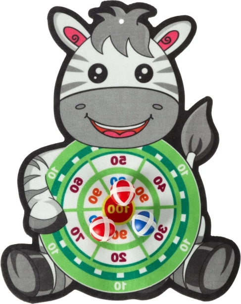 Safe velcro dartboard in the shape of an animal