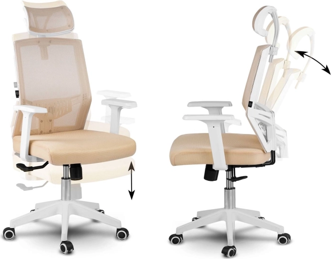 Meccanismo a dondolo con blocco e regolazione continua dell’altezza