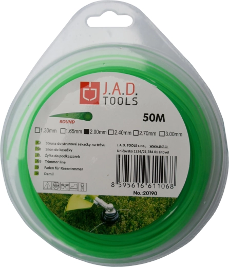 Filo rotondo per decespugliatore 2,0 mm, 50 m