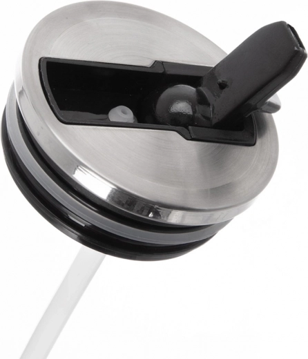 Coperchio con beccuccio ribaltabile e cannuccia