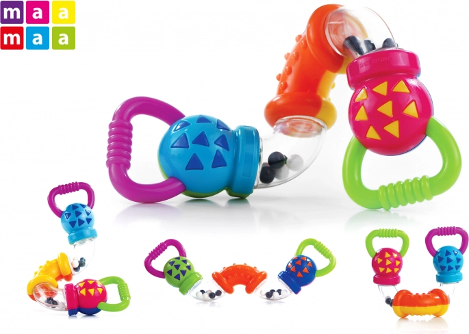 Baby Rattle 17 cm with Rotating Tubes