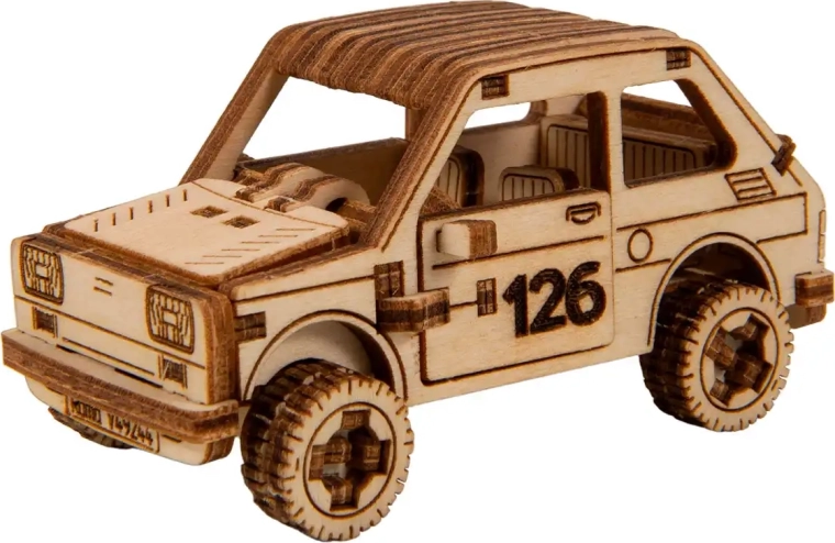 Wooden 3D Puzzle – Rally Car Model 3