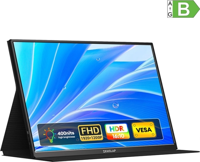 Draagbare gamingmonitor ZEUSLAP P16 16" WUXGA 120 Hz
