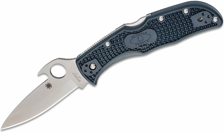 Spyderco Endela Lightweight Emerson foldekniv 8 cm, blå-grå, FRN