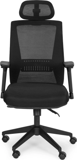 Breathable backrest with contoured lumbar support