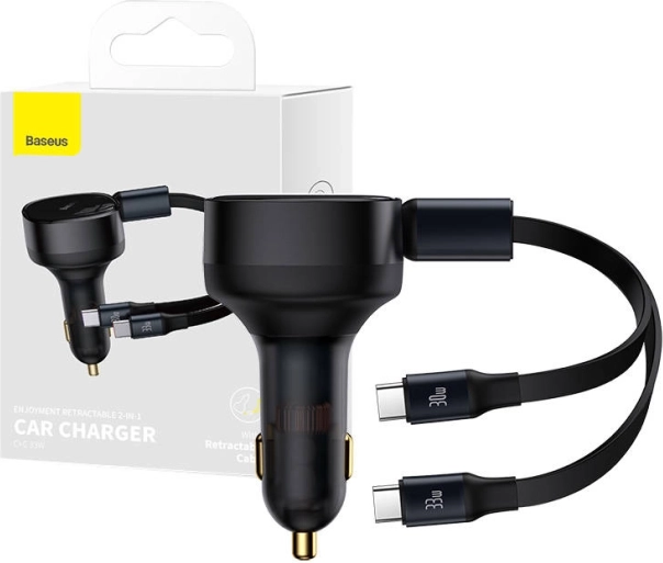 Baseus car adapter with USB-C cable, 33 W