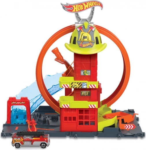 Hot Wheels City super gasilska postaja z zanko