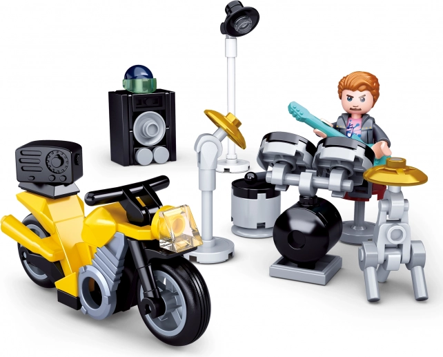Sluban Town Drummer with Motorcycle
