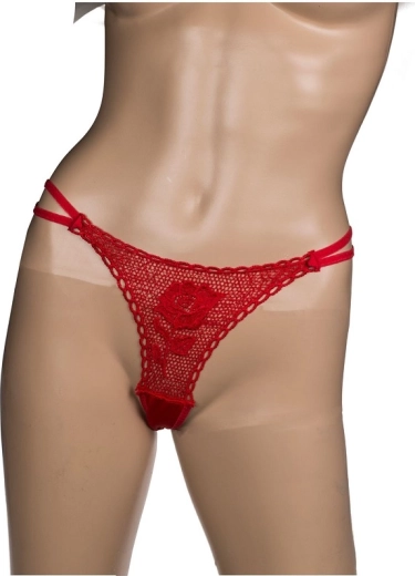 Hidden lace thong