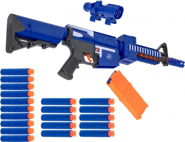 Blaster a dardi in foam BLAZE STORM con caricatore e 20 dardi
