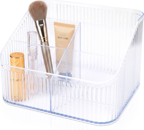 Organizer trasparente per cosmetici Eleganza 18 × 15 × 11 cm