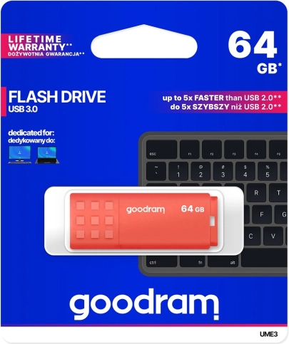 Chiavetta USB 64 GB GOODRAM UME3 arancione USB 3.0
