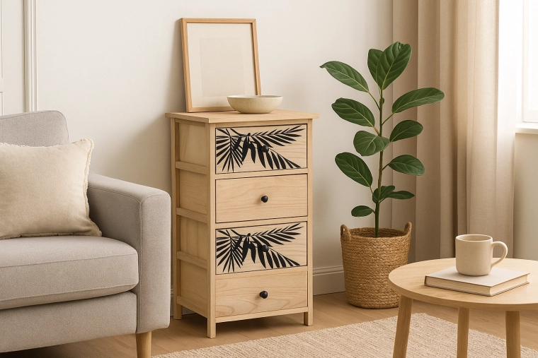 Decorative leaf motif