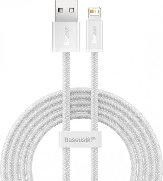Baseus Dynamic USB–Lightning cable 2 m, fast charging 2.4 A (white)