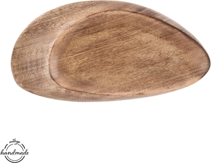 Vassoio ovale da portata in legno di mango 39 × 20 cm