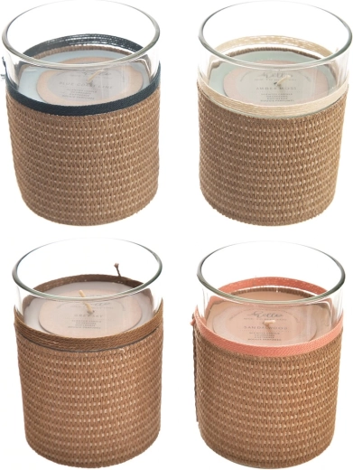 Duftlys i glas Sea 250 g (mix af 4 varianter)