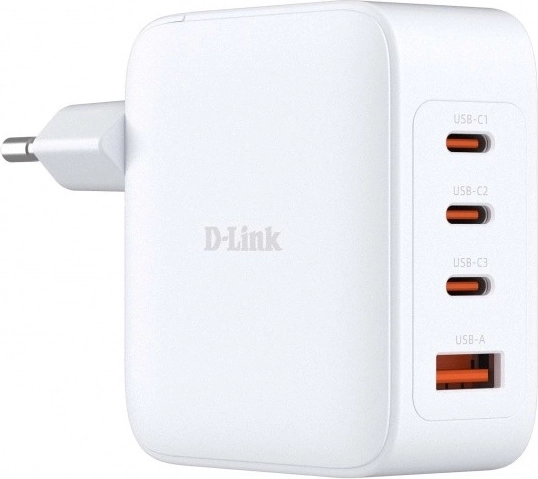 Chargeur GaN 100 W avec 3× USB‑C et 1× USB‑A