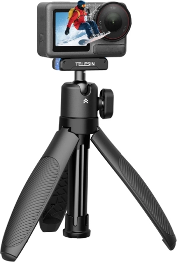 Perche selfie Telesin à dégagement rapide avec trépied pour DJI Osmo Action