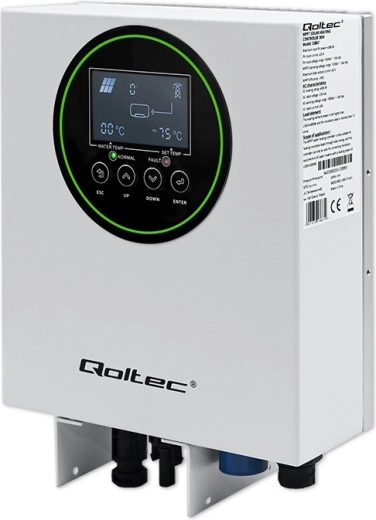 Qoltec ECO Solar Boost Solar Inverter for Water Heating with MPPT, BYPASS, LCD, Wi‑Fi (3 kW / 4 kW)