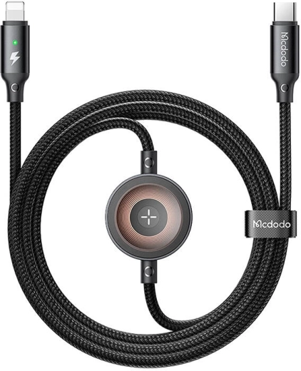 Mcdodo 2v1 USB‑C na Lightning kabel in polnilec za Apple Watch 36 W, 1,5 m