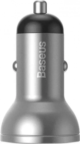 Baseus car charger with 2 USB ports and LED display