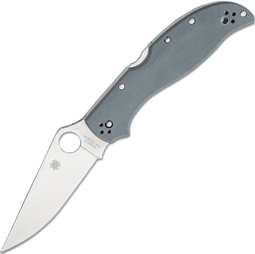 Spyderco Stretch 2 XL couteau de poche 10 cm, satin, G10 gris